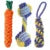 Dog Toy Carrot, Knot Rope Ball, Cotton Rope Dumbbell, Cleaning Teeth, Chew Toy